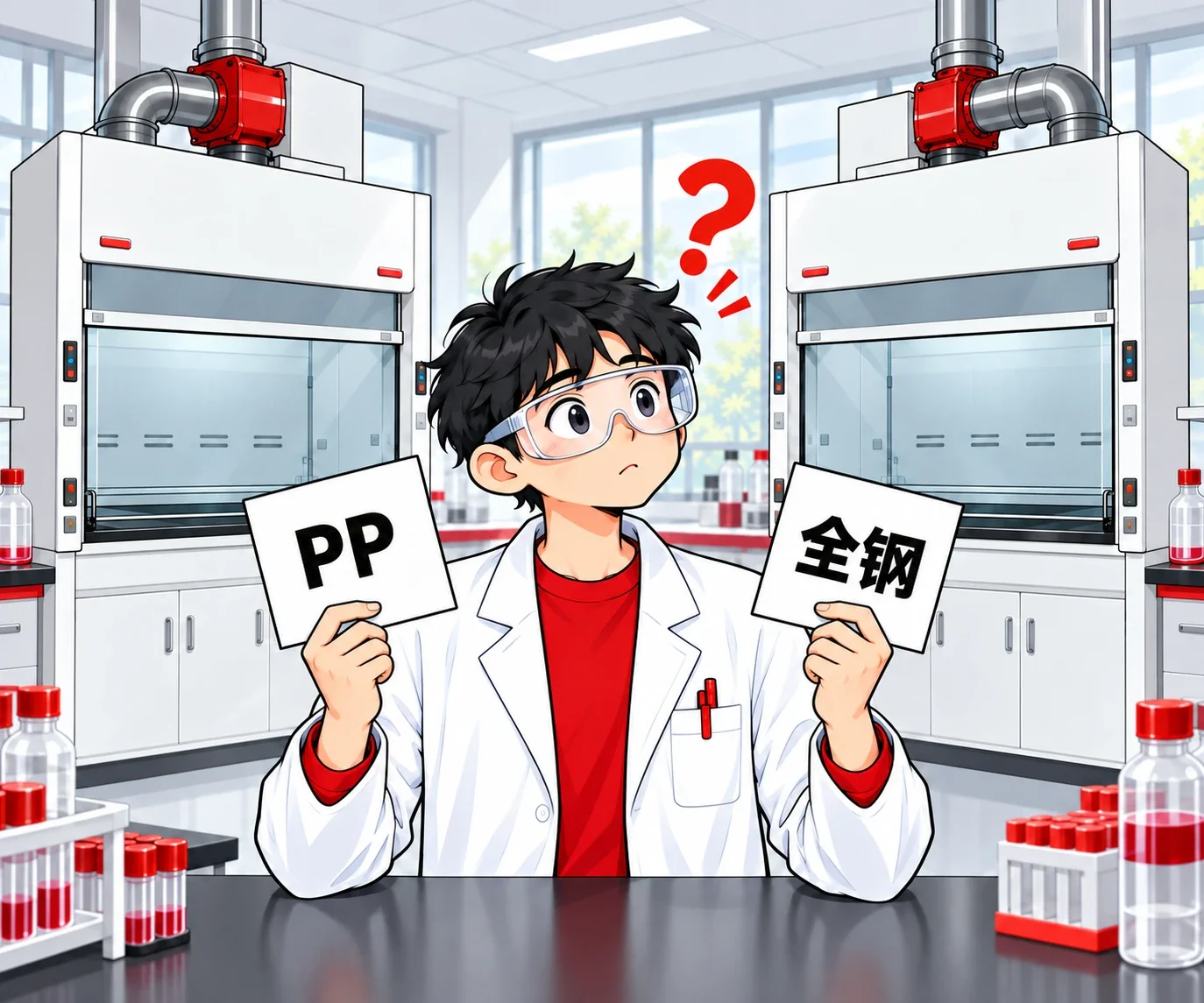 通风柜选 PP 还是全钢?6 张漫画讲清选材逻辑